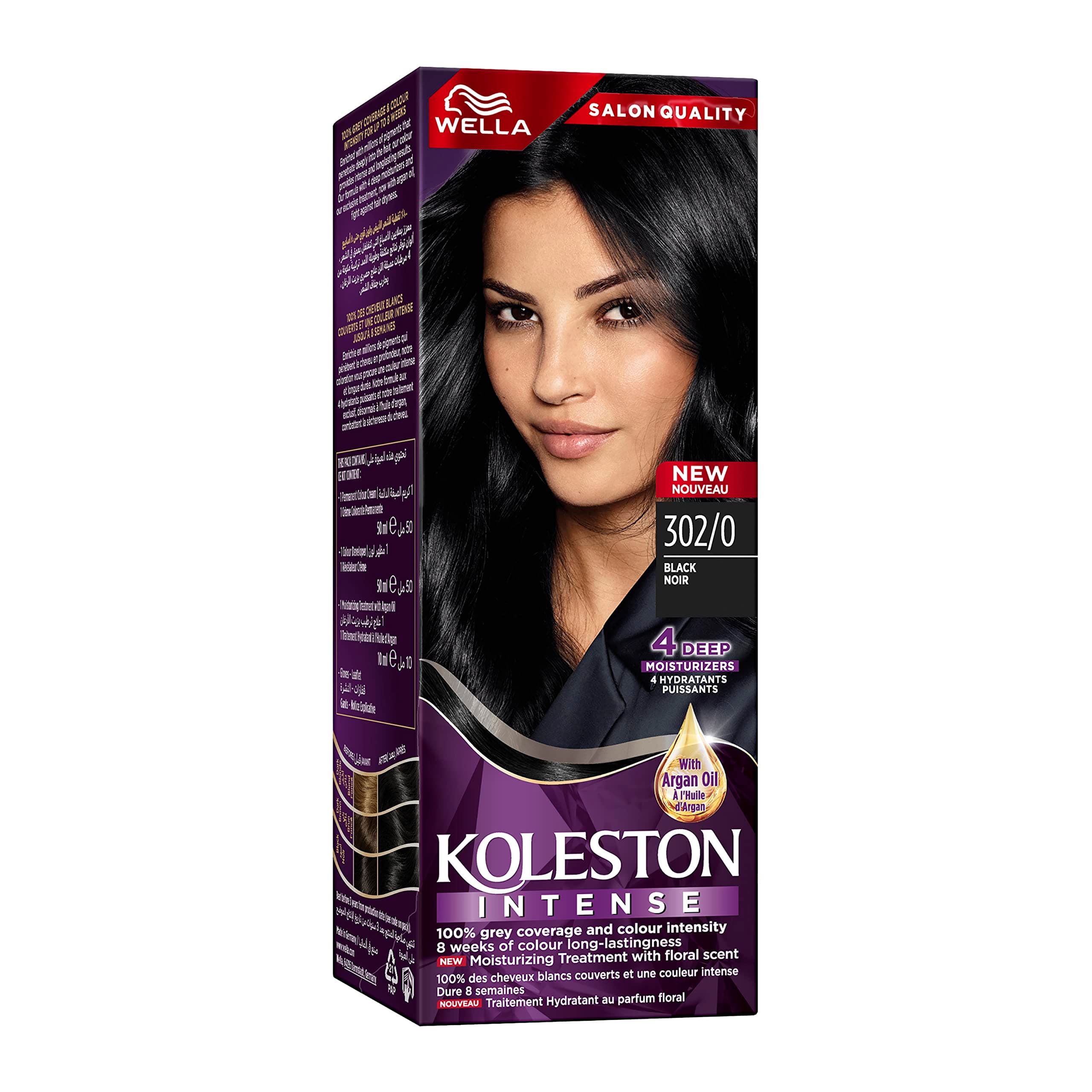 Wella Hair Color Koleston MS 302/0 Black AP-DEM