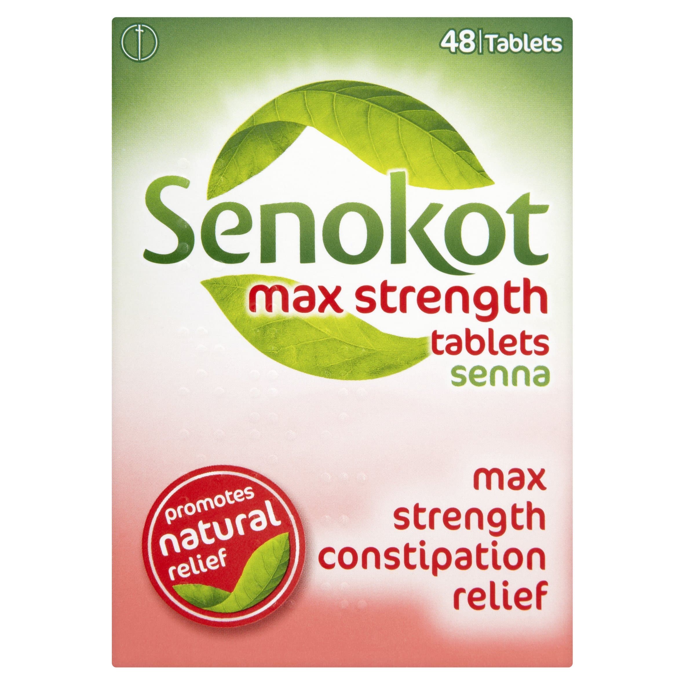 Senokot Natural Senna Max Strength Constipation Relief Tablet - 48 Tablets