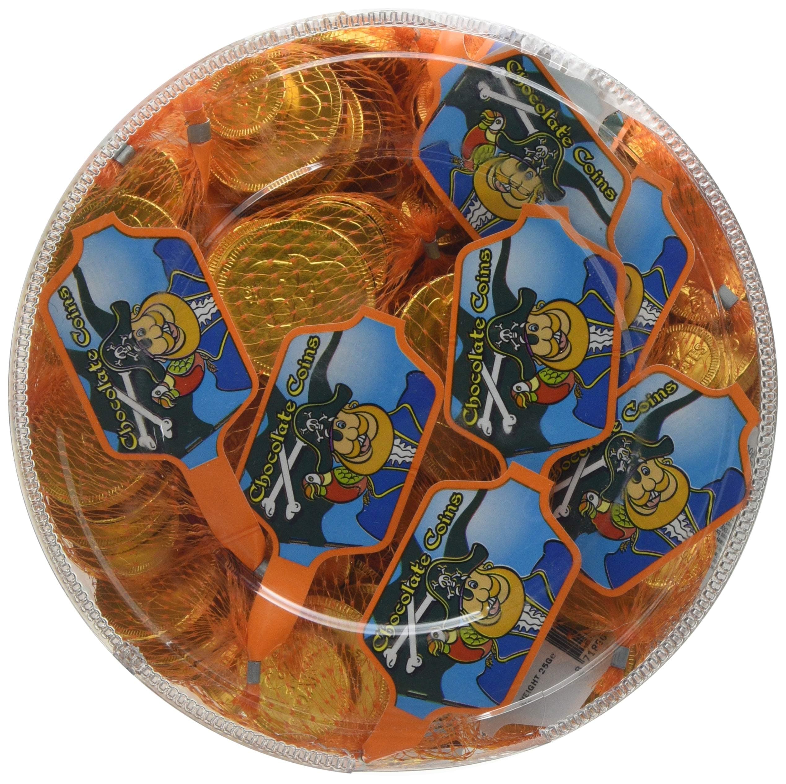 Steenland Net of Pirate Foiled Chocolate Coins 25g (Pack of 1, Total 60 Nets)