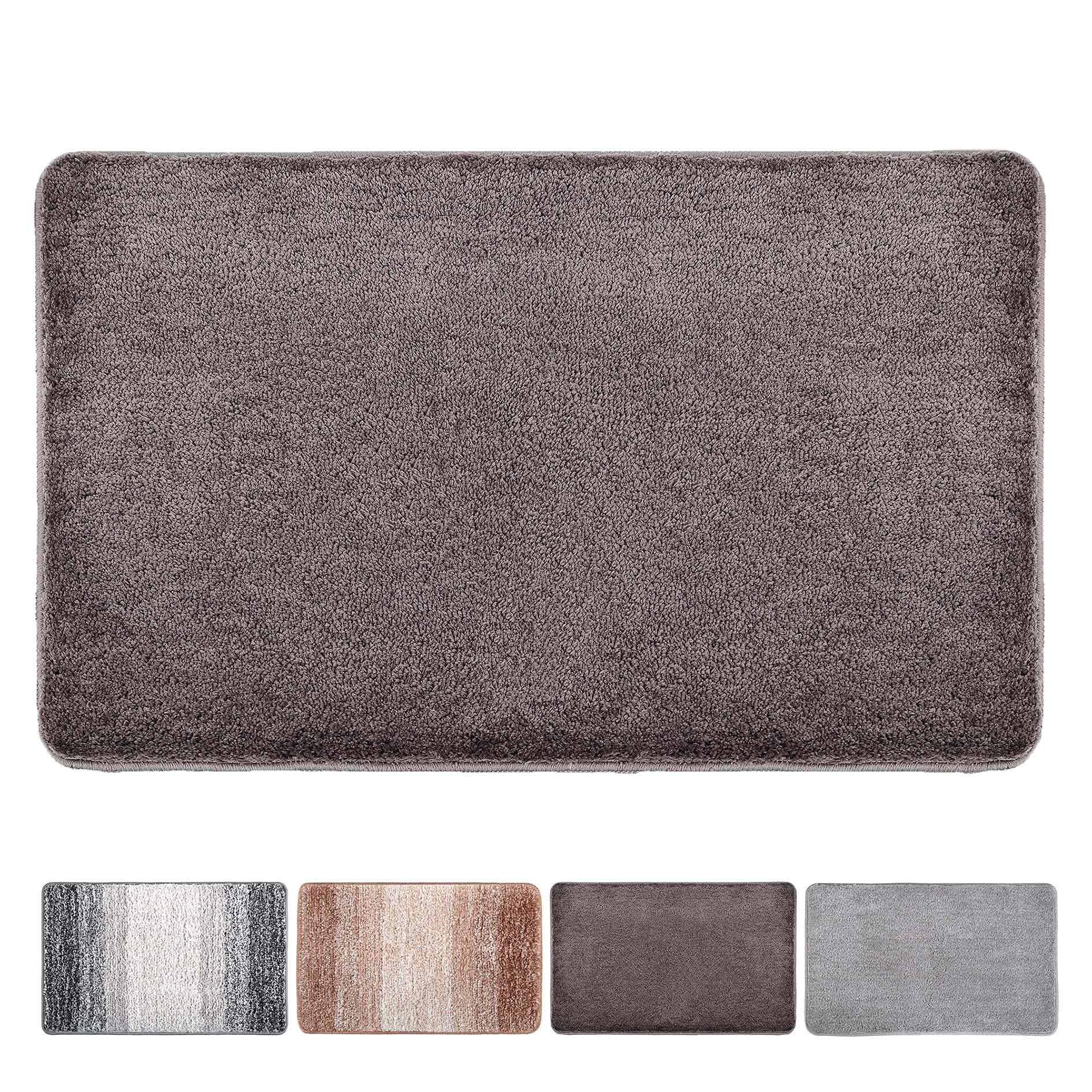 J JULONEIndoor Doormat Front Doormat Non Slip Rubber Backing Absorbent Mud and Snow Magic Inside Dirts Trapper Mats Entrance Rug Machine Washable (23 inchx35 inch, Coffee)