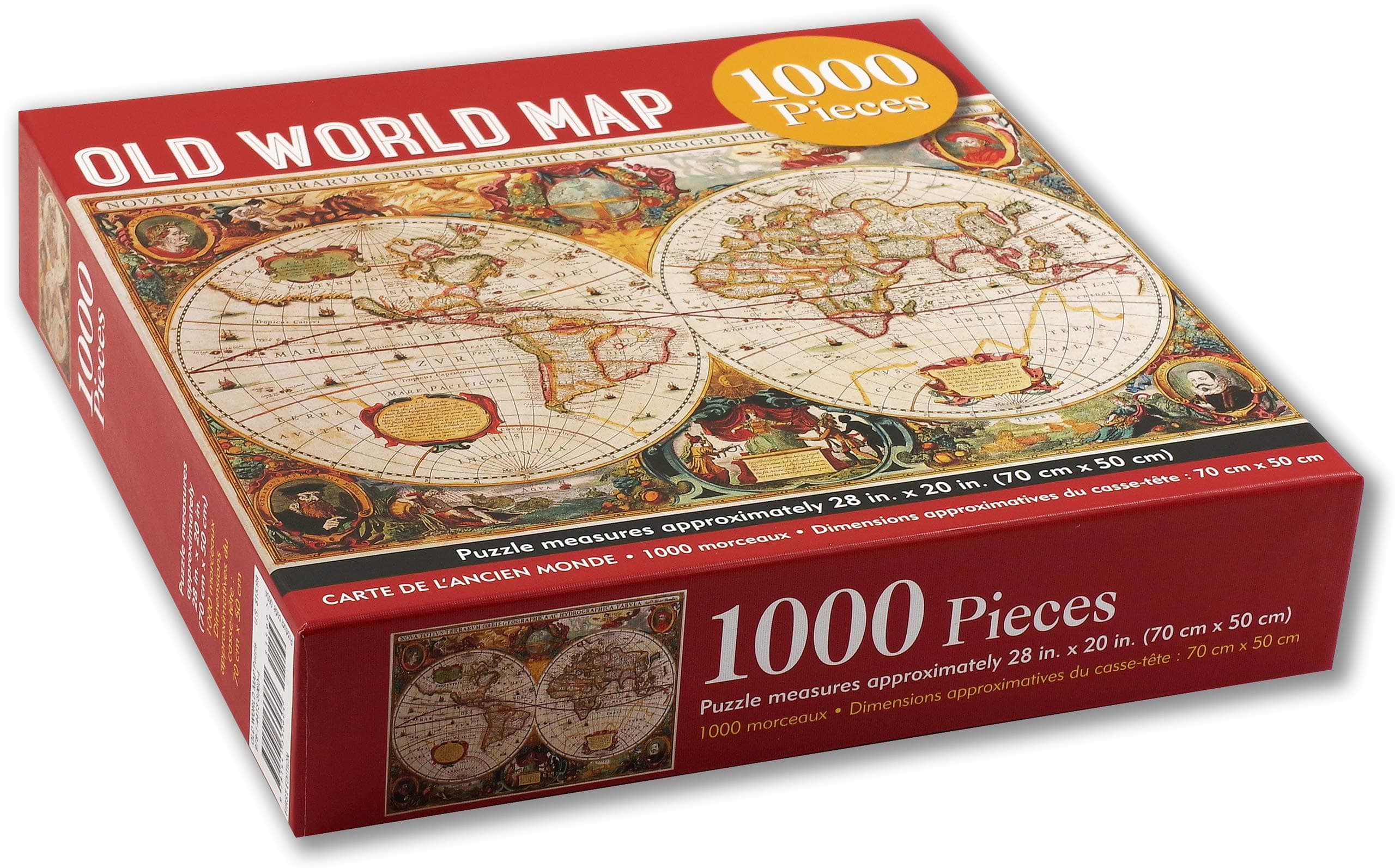 Old World Map 1000 Piece Jigsaw Puzzle