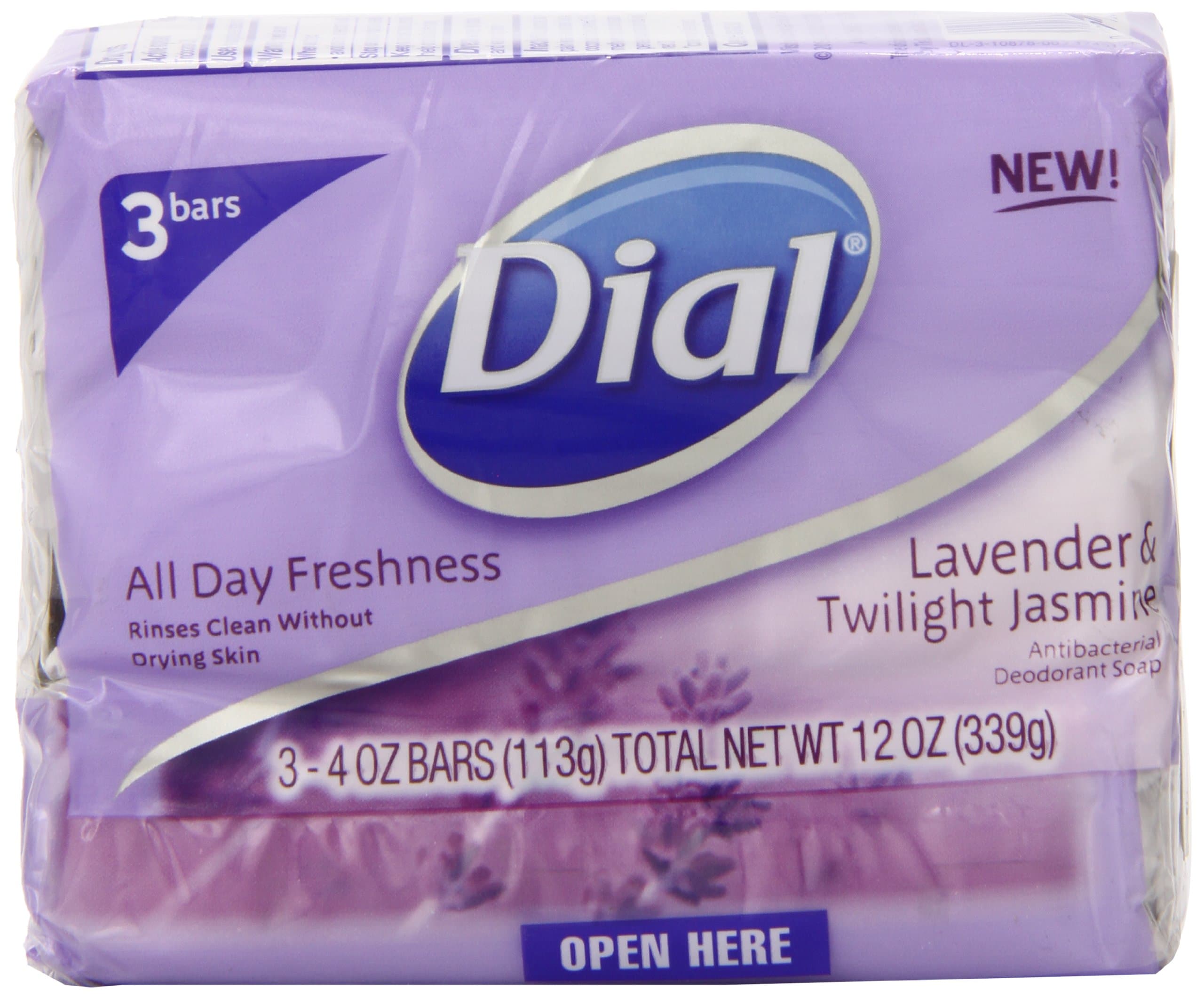 DIAL SOAP BATH LAVENDER/JASMIN 3 BARS by Dial