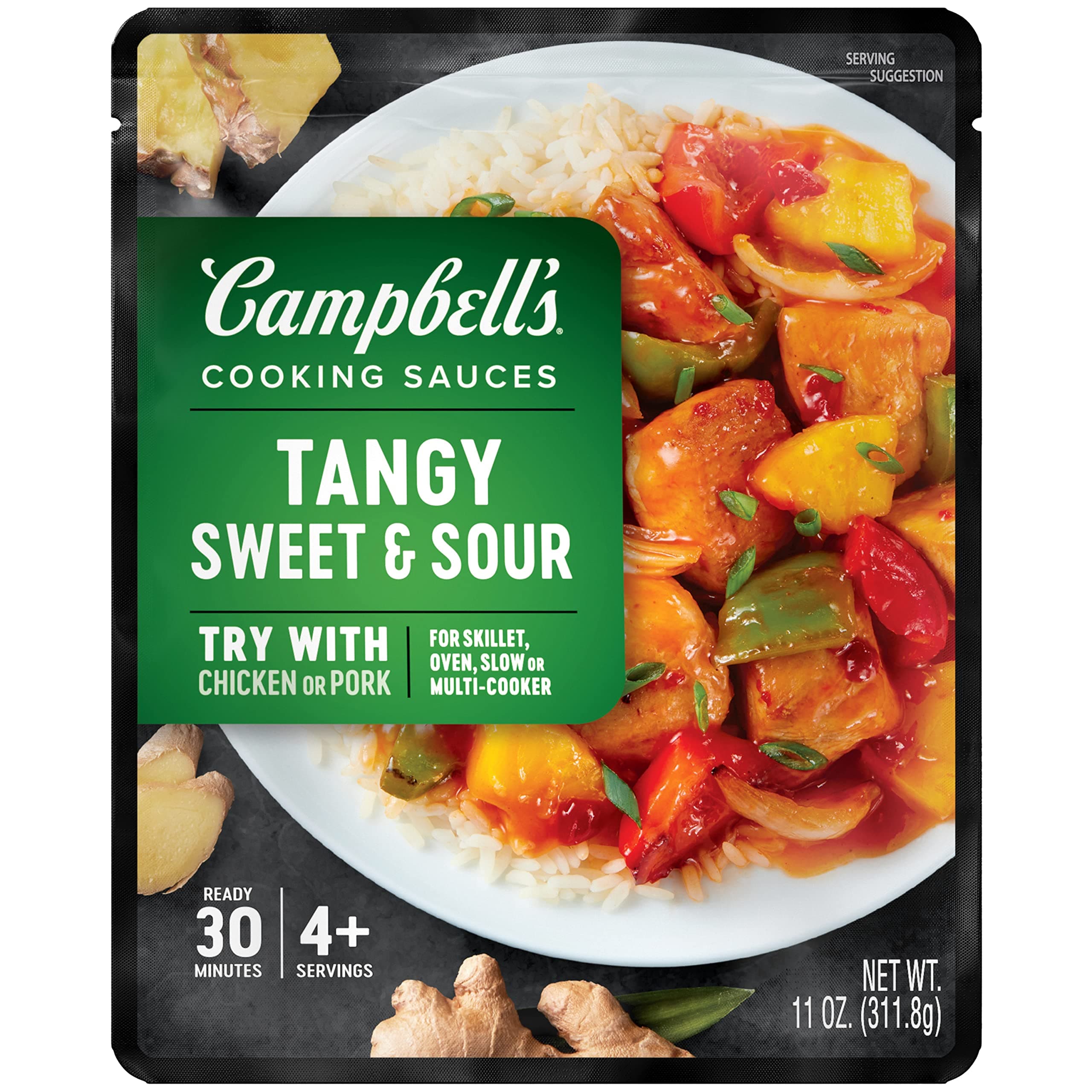 Cooking Sauces, Tangy Sweet and Sour, 11 Oz Pouch
