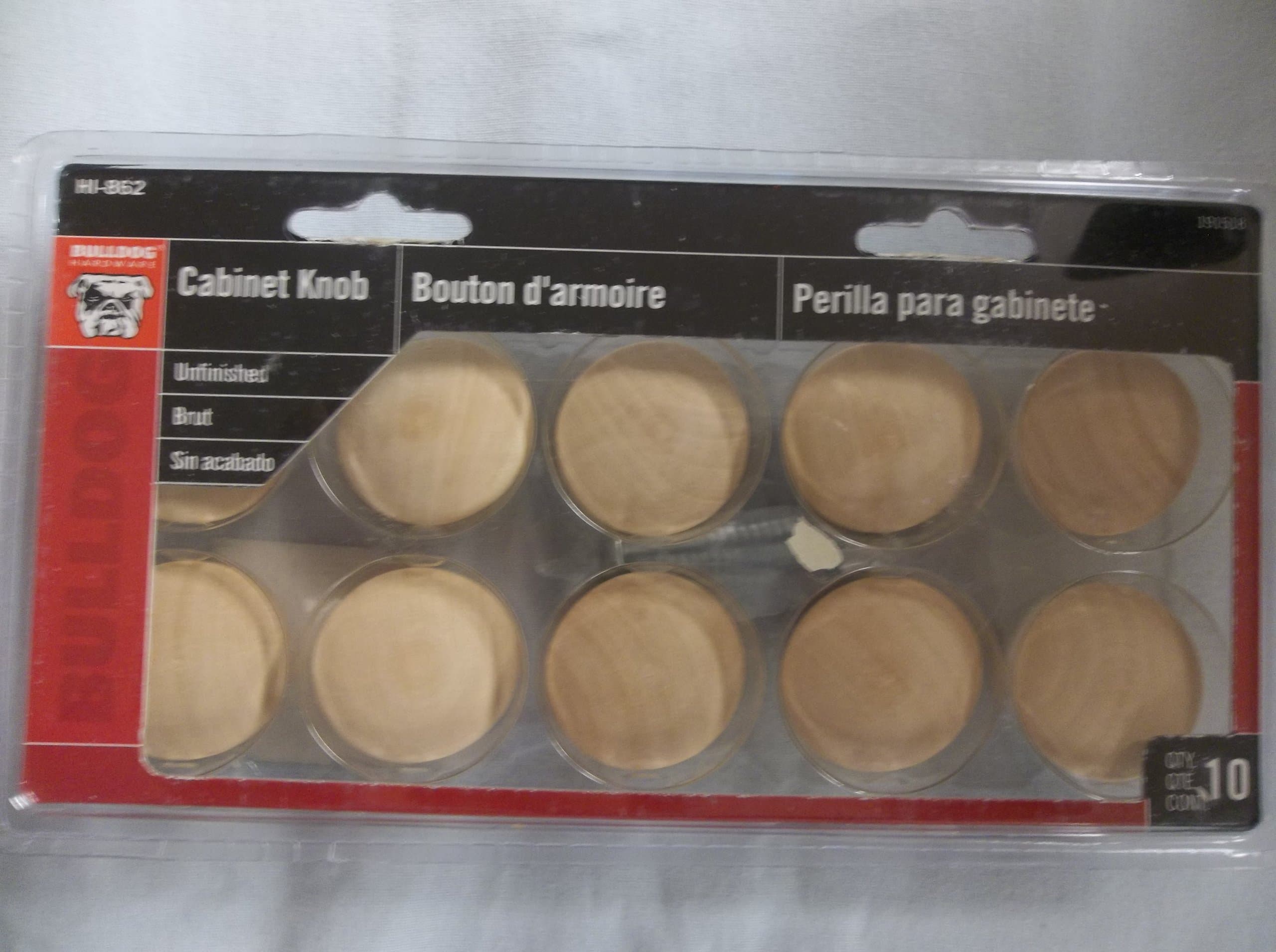 4948900 Cabinet Wood knob, Unfinished