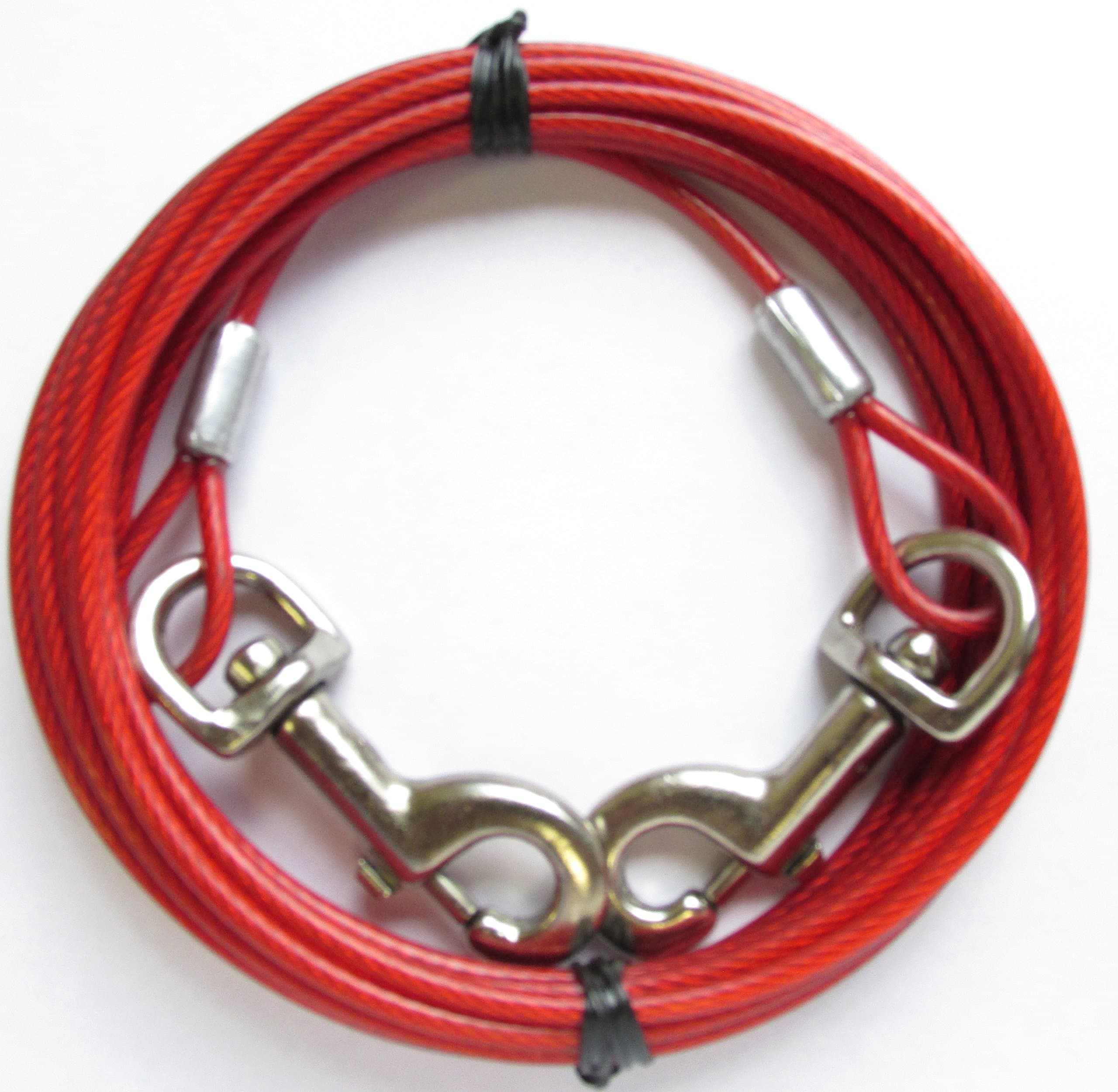 Habco Products Dog Tie Out Run Cable Long Leash Yard Stake Pet Restraint Leashes Runner Chain