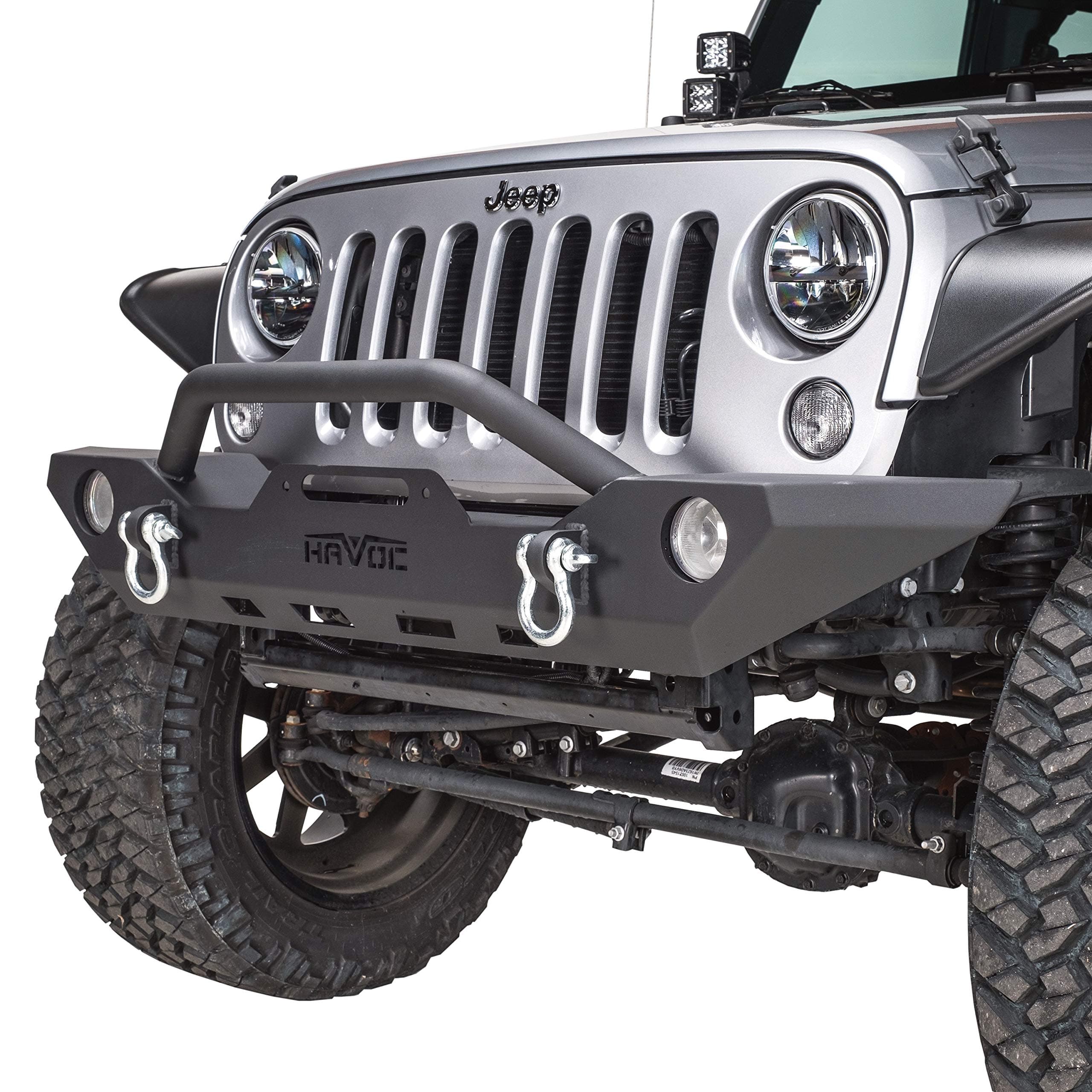 Havoc HPG-42-10207 Bumper, Front, Full Width; 07-18 Jeep Wrangler JK/JKU