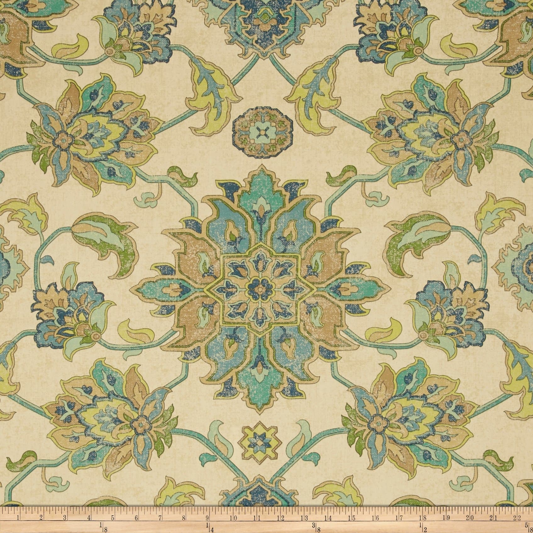 Magnolia Home Fashions Brooklyn Ocean, Fabric by the Yard