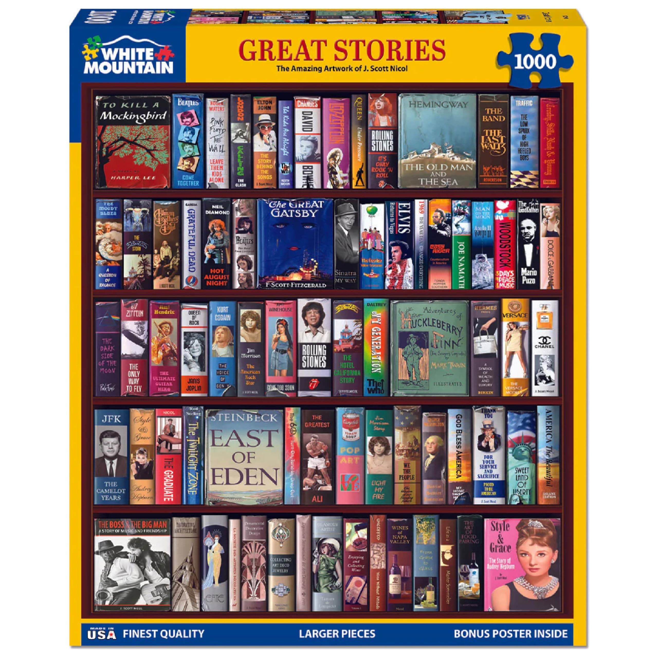 White MountainPuzzles - Great Stories - 1000 Piece Jigsaw Puzzle