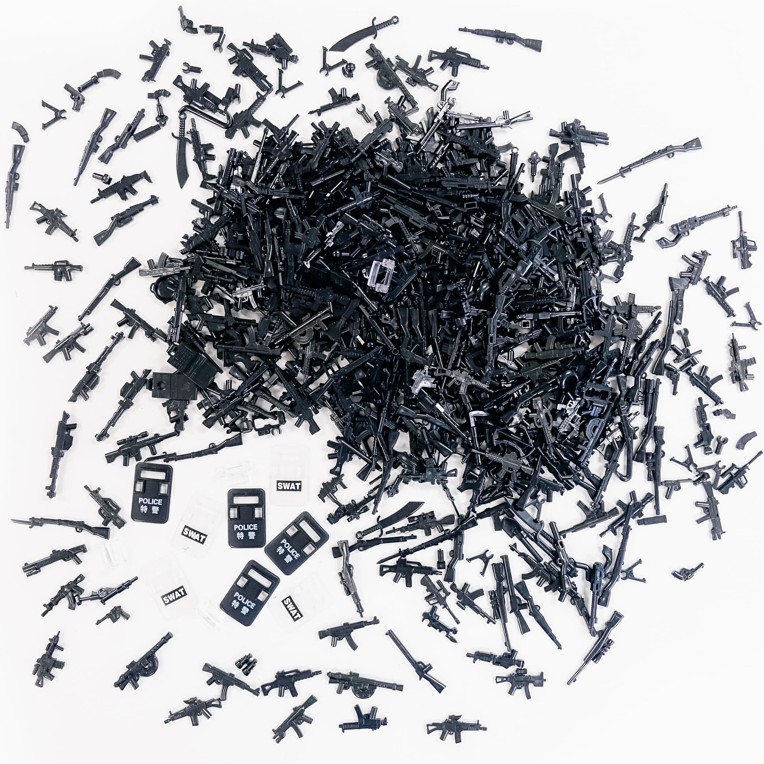 MR TACTICAL BOY Huge 400+ pcs Minifigure Weapon Pack compatible with Lego Minifigures Modern & Sci-Fi Weapons Building Set