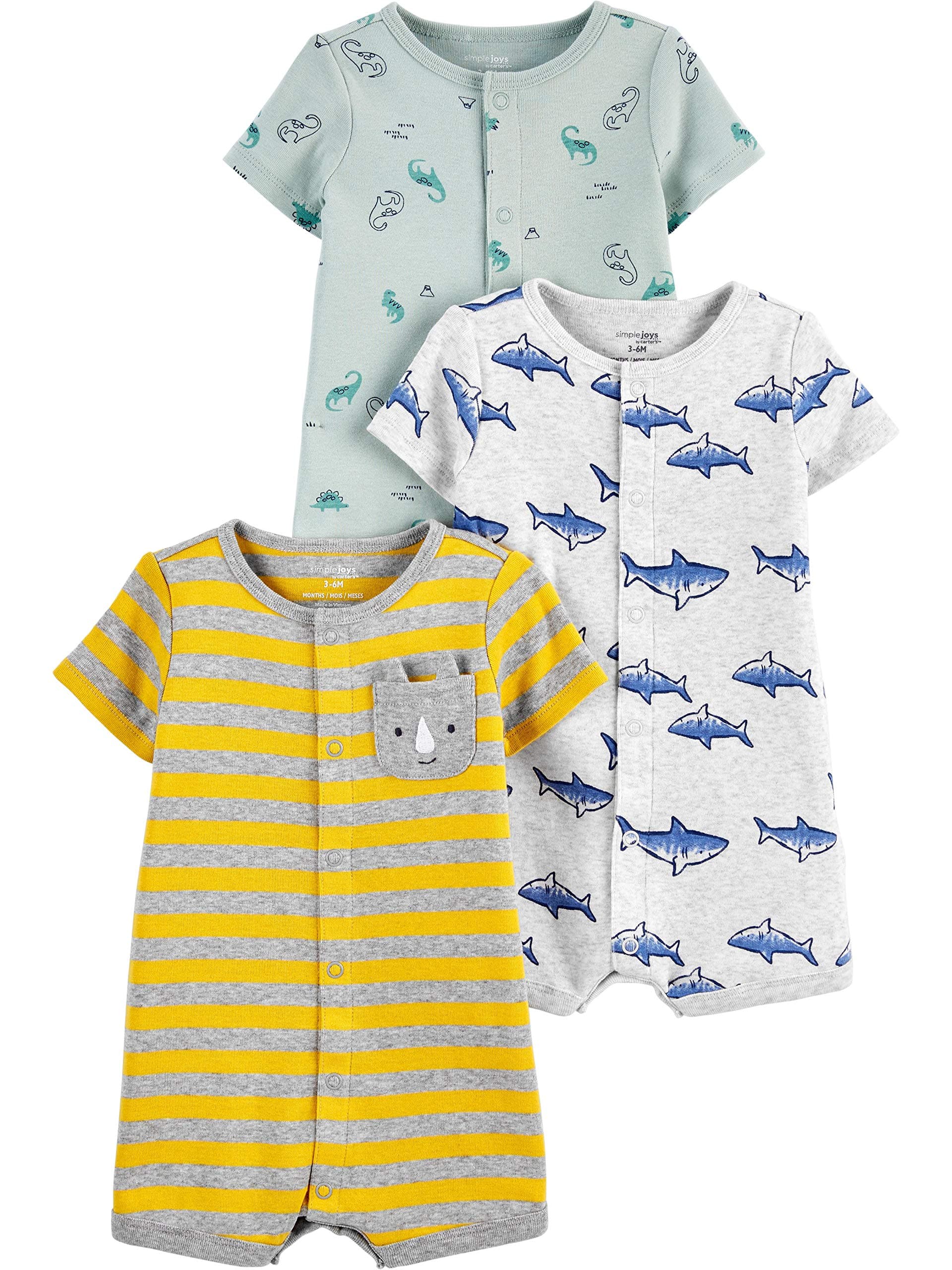Baby 3-Pack Snap-up Rompers