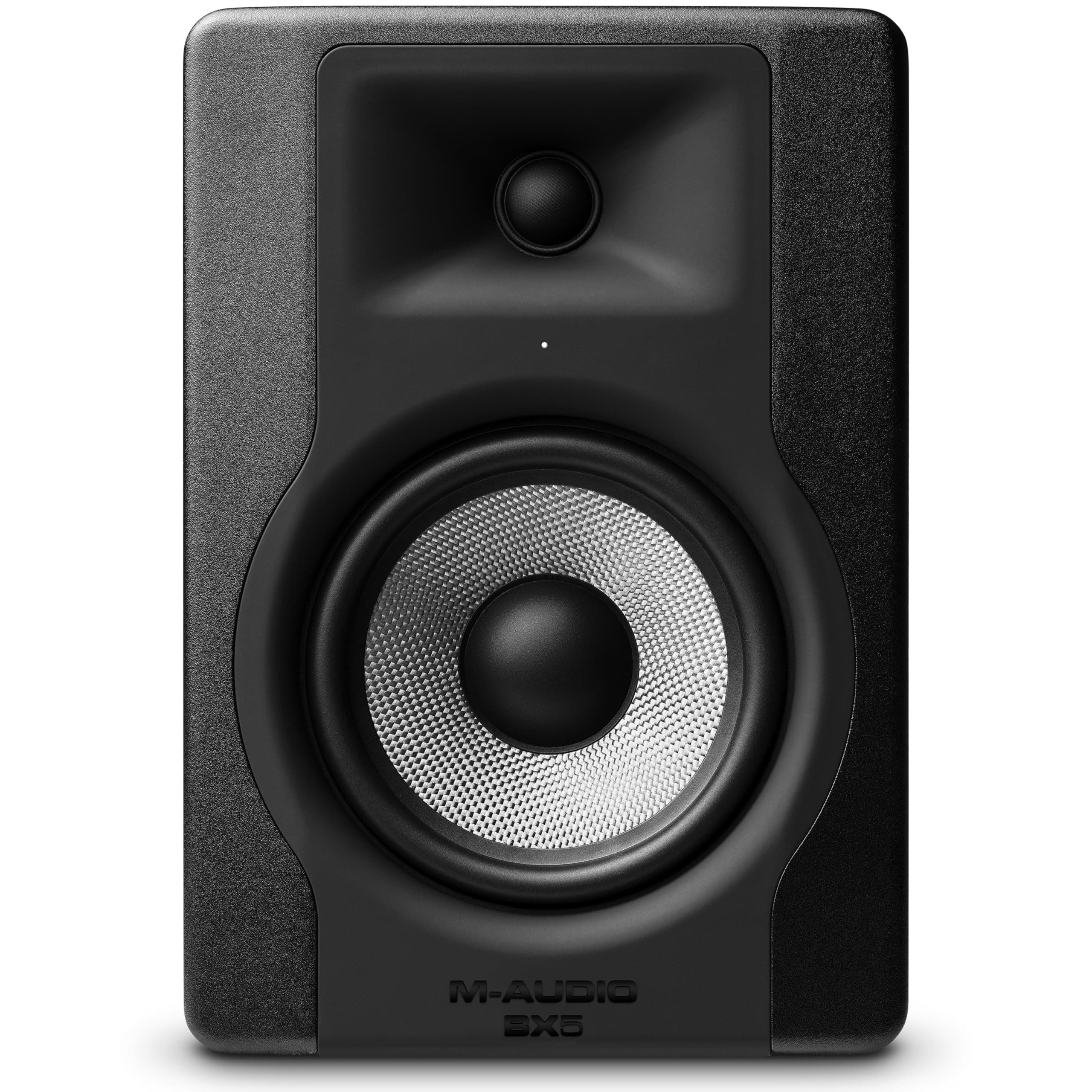 M-Audio M Audio BX5 D3 Compact 2 Way 5'' Active Studio Monitor Speaker for Music Production and Mixing With Onboard Acoustic Space Control, 1 piece, Black, XLR
