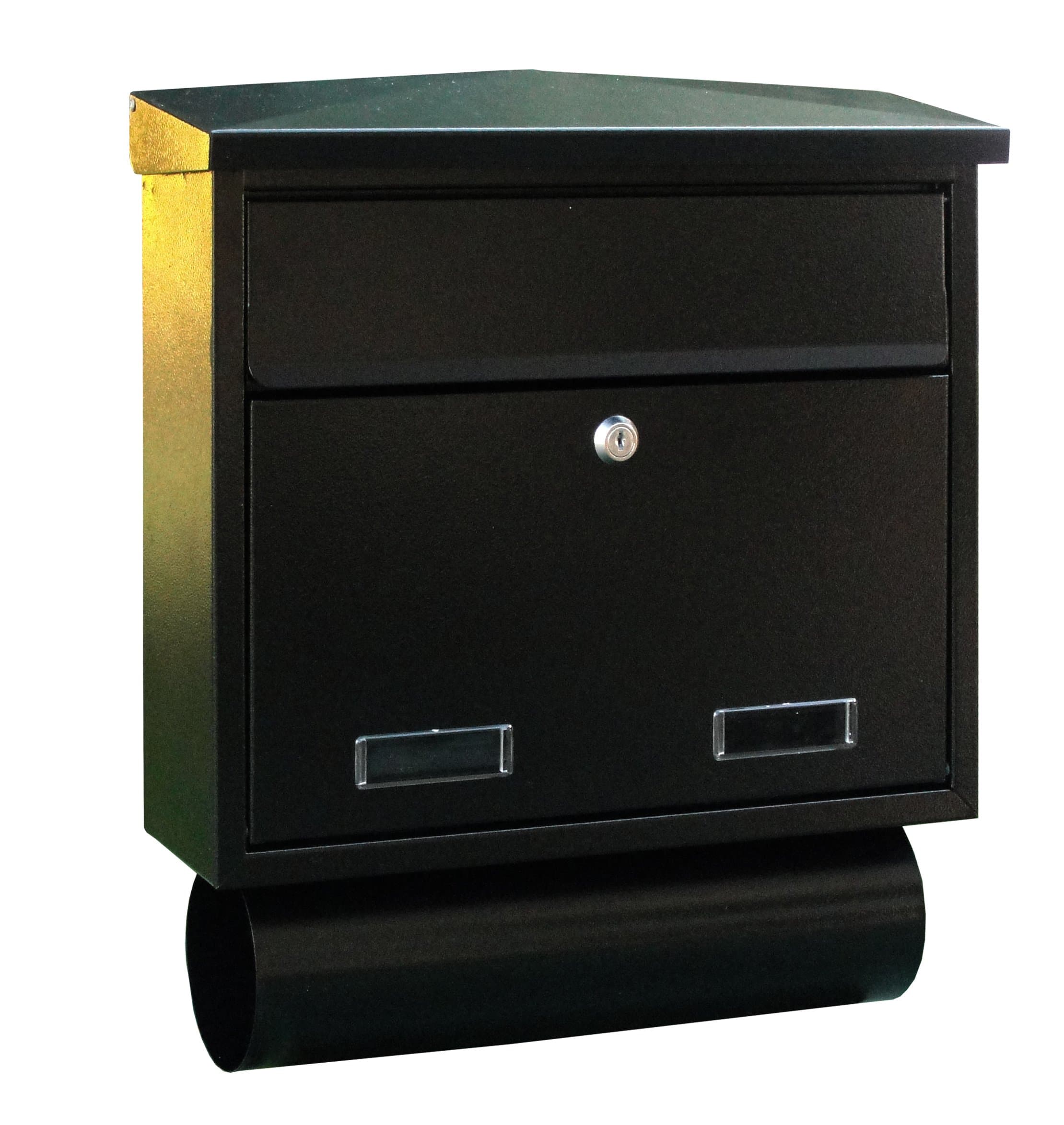 Large Wall Mounted Post Box with Newspaper Holder sd5t, Steel Letterbox